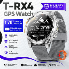 ساعة ذكية T-RX4 Ultra GPS جديدة لعام للرجال،