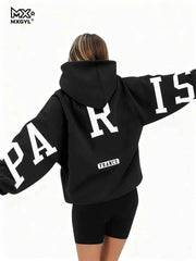European And American Loose Casual Pullover Hoodie Sweatshirt Coat Printed Letter Pattern High Street Hip-Hop Trendy Men Women