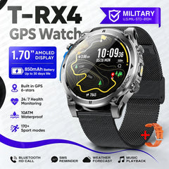 ساعة ذكية T-RX4 Ultra GPS جديدة لعام للرجال،