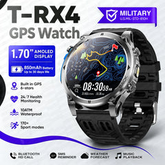 ساعة ذكية T-RX4 Ultra GPS جديدة لعام للرجال،
