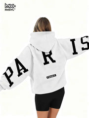 European And American Loose Casual Pullover Hoodie Sweatshirt Coat Printed Letter Pattern High Street Hip-Hop Trendy Men Women