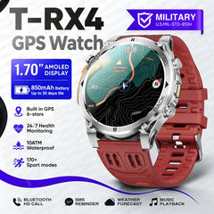 ساعة ذكية T-RX4 Ultra GPS جديدة لعام للرجال،