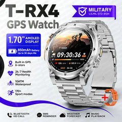 ساعة ذكية T-RX4 Ultra GPS جديدة لعام للرجال،