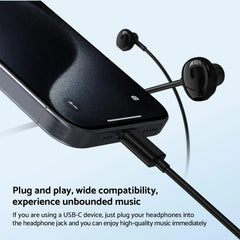 سماعات سلكية احترافية بصوت محيطي نقي - متوافقة مع USB-C